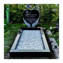 Gravsten + Gravram (200x80x10x15 cm )